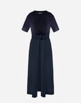 Herno GLAM KNIT EFFECT AND TECHNO TAFFETA' DRESS Navy Blue AB000005D520569200