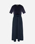 Herno GLAM KNIT EFFECT AND TECHNO TAFFETA' DRESS Navy Blue AB000005D520569200