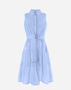 Herno COTTON, MONOGRAM AND TECHNO TAFFETA' DRESS Light Blue AB000007D131769006