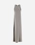 Herno RESORT DRESS IN SATIN EFFECT Light Grey AB00003DR125469433
