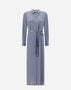 Herno RESORT SHIRT DRESS IN SATIN EFFECT Denim AB00007DR125469121