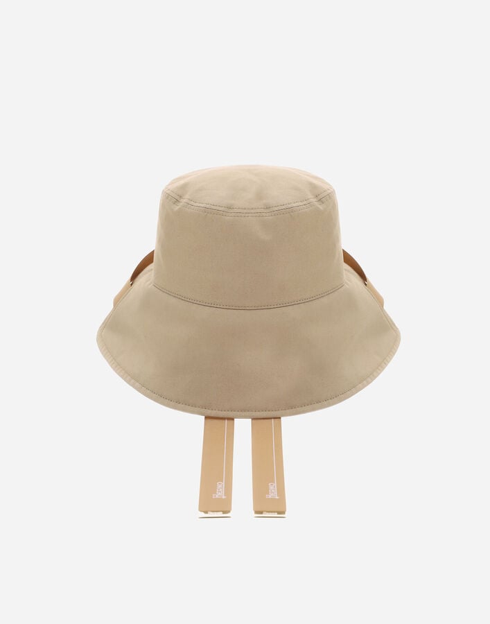Herno BUCKET HAT IN DELON Sand BER00030D132182000