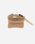 Herno COATED LACE AND GROSGRAIN VISOR Sand BER00032D125842000