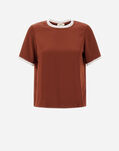 Herno CASUAL SATIN T-SHIRT Burnt BL000003D125068098