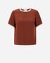 Herno CASUAL SATIN T-SHIRT Burnt BL000003D125068098