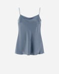 Herno RESORT TOP IN SATIN EFFECT Denim BL00007DR125469121