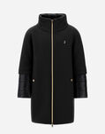 Herno COAT IN ECOWOOL AND NYLON ULTRALIGHT Black CA000014G333449300