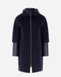 Herno COAT IN LUXURY WOOL AND NYLON ULTRALIGHT Navy Blue CA000544D333139200