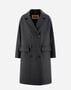 Herno COAT IN WOOL TEXTURE AND ECOAGE Iron CA000547D33432R9487