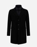 Herno COAT IN DIAGONAL WOOL AND NYLON ULTRALIGHT Black CA0045U396019300