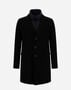 Herno COAT IN DIAGONAL WOOL AND NYLON ULTRALIGHT Black CA0045U396019300