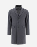 Herno COAT IN CASHMERE AND NYLON ULTRALIGHT Grey CA0091U380209480