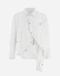 Herno GLOBE SHIRT IN RECYCLED TWILL White CM000001X125101000