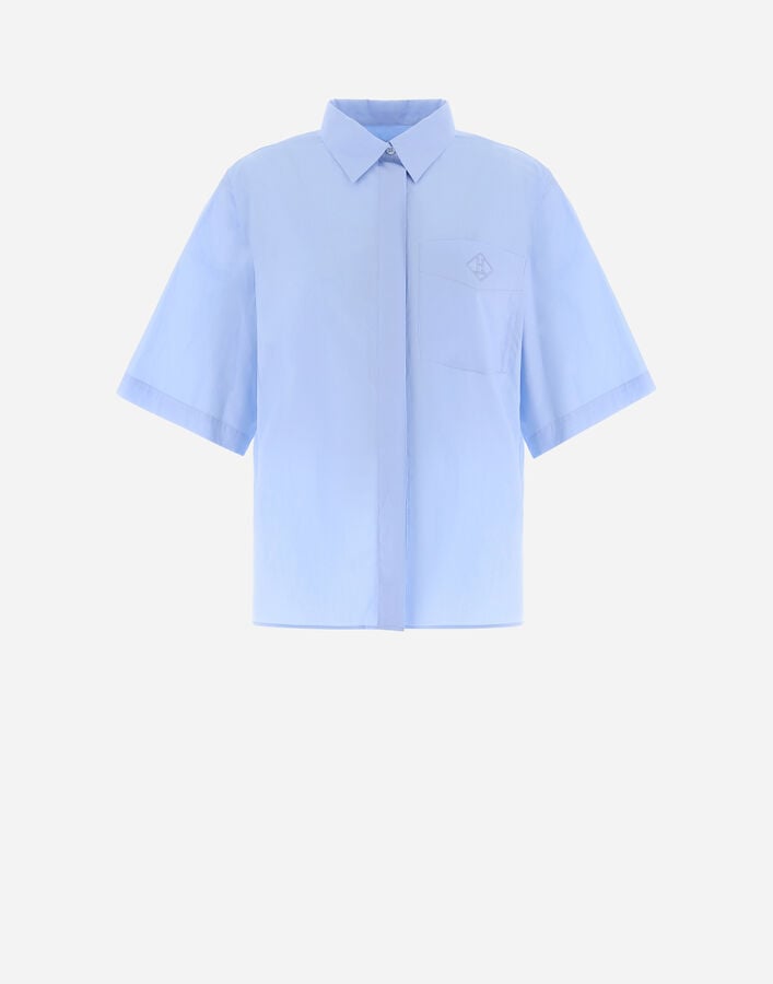 Herno COTTON SHORT-SLEEVED SHIRT Light Blue CM000002D131769006