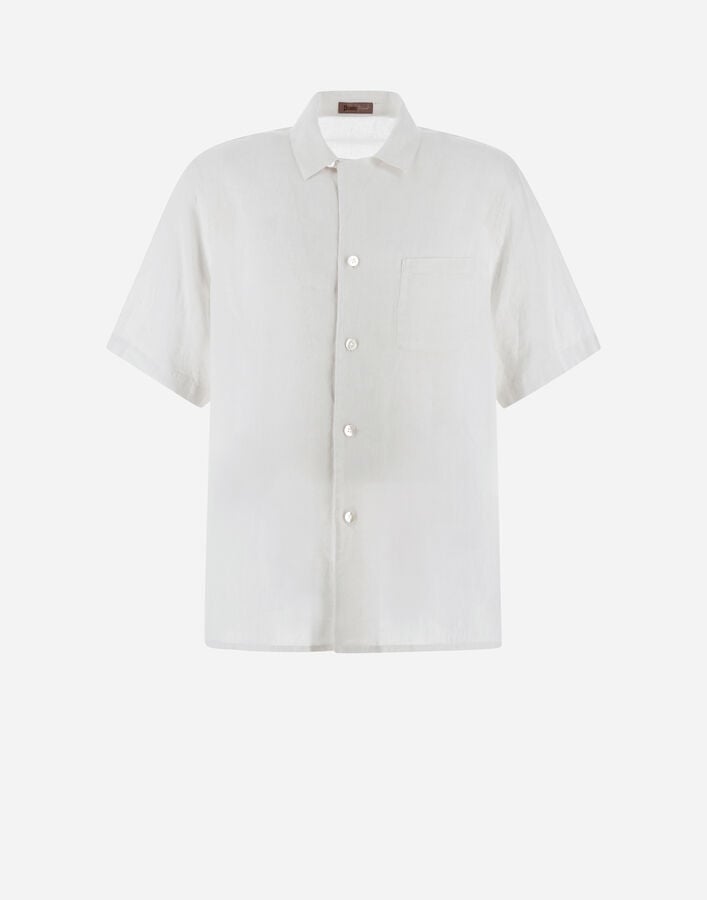 Herno RESORT SHIRT IN LINUS White CM00002UR171341000
