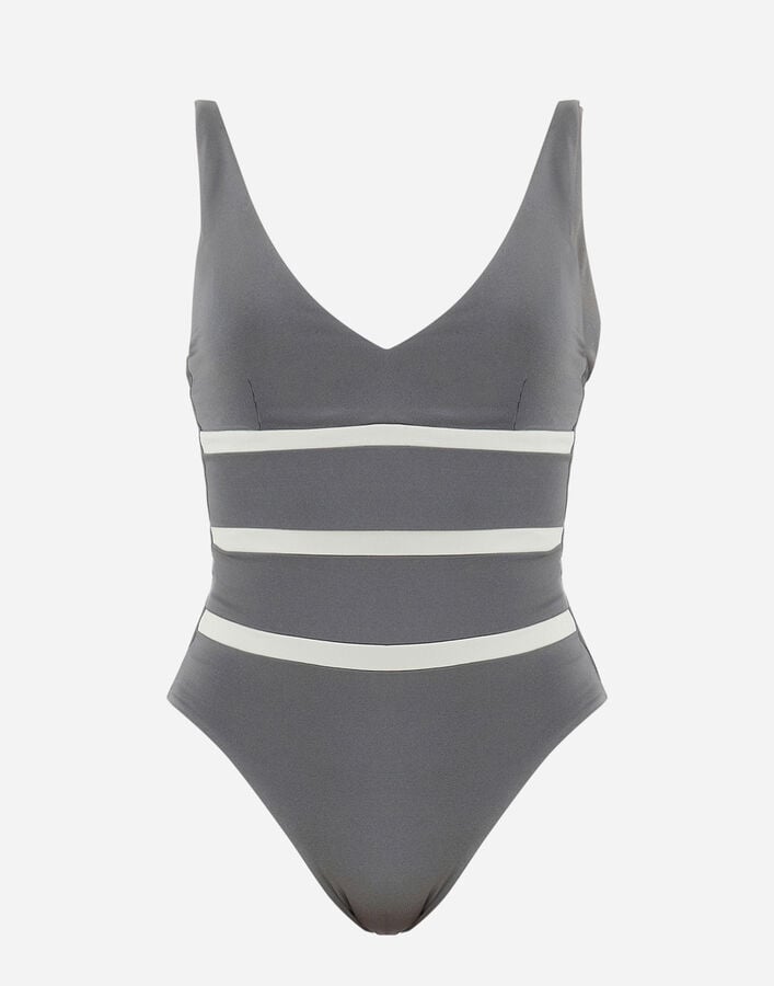 Herno RESORT ONE-PIECE SWIMSUIT IN LYCRA Light Grey CST0004DR520919406