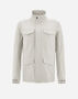 Herno FIELD JACKET IN LIGHT COTTON STRETCH Grey Pearl FI000104U131649402