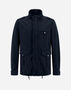 Herno GARMENT-DYED LINEN AND COTTON FIELD JACKET Blue FI000112U131479200T01