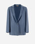 Herno RESORT BLAZER IN SATIN EFFECT Denim GA00006DR125469121