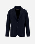 Herno BLAZER IN NON-WASHED LIGHT SCUBA Navy Blue GA000157U12359S9200