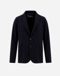 Herno BLAZER IN NON-WASHED LIGHT SCUBA Black GA000157U12359S9300