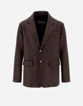 Herno BLAZER IN HOUNDSTOOTH FANTASY AND ECOAGE Blue/Beige GA000174U33436R9221