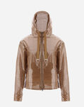Herno COATED LACE AND GROSGRAIN A-LINE JACKET Sand GA000262D125842000