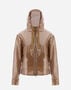 Herno COATED LACE AND GROSGRAIN A-LINE JACKET Sand GA000262D125842000