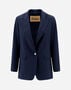 Herno BLAZER IN FLANNEL FEELING Navy Blue GA000281D126409200