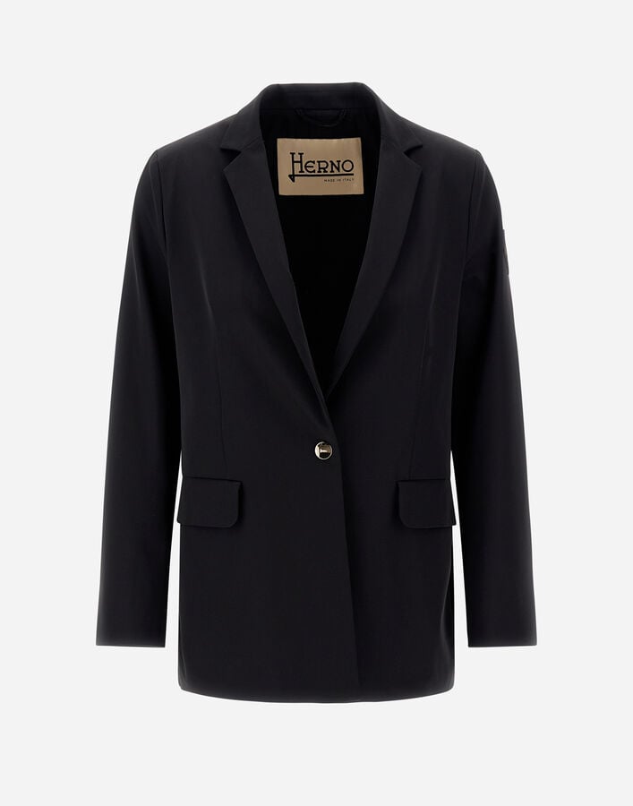 Herno WOMEN’S EASY SUIT STRETCH BLAZER Black GA0002DCB12545SM029300