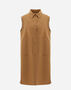 Herno SLEEVELESS DOUBLE-LAYERED WOOL JACKET Camel GC000443D390012002