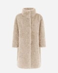 Herno COAT IN CURLY FAUX FUR Chantilly GC000456D124211985
