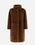 Herno COAT IN CURLY FAUX FUR Caramel GC000456D124218030