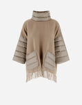 Herno RESORT PONCHO IN SOFT PONCHO & NYLON ULTRALIGHT Chantilly GC00062DR333711982