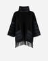 Herno RESORT PONCHO IN SOFT PONCHO & NYLON ULTRALIGHT Black GC00062DR333719300