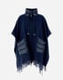 Herno RESORT PONCHO IN WARMY & NYLON ULTRALIGHT Navy Blue GC00066DR333959200