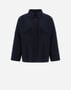 Herno DOUBLE-LAYERED WOOL JACKET Navy Blue GI000238D390019200