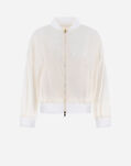 Herno SPRING LACE AND ECOAGE BOMBER JACKET White GI000242D125751000