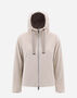 Herno SUEDE EFFECT BOMBER JACKET Ice GI000243D124541310