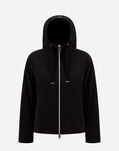 Herno SUEDE EFFECT BOMBER JACKET Black GI000243D124549300