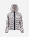 Herno PRINTEX H BOMBER JACKET White/Blue GI000247D12611P1092