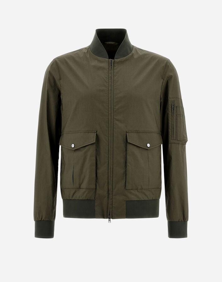 Herno BOMBER JACKET IN LIGHT COTTON STRETCH Light Military GI000385U131647730