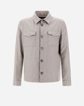 Herno COTTON CASHMERE RAIN SHIRT Pearl GI000407U131859409