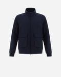 Herno LAYERS WOOL STORM BOMBER JACKET Blue GI000410U334109201