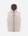 Herno SUEDE-LOOK SLEEVELESS JACKET Ice GI000412U124541310