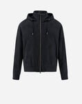Herno RESORT BOMBER JACKET IN CASHMERE SILK Navy Blue GI00044UR380879200