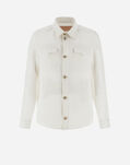 Herno RESORT SHIRT IN NEW LINO White GI00051UR17105Z1000