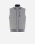 Herno RESORT WAISTCOAT IN LIGHT NYLON STRETCH & KNIT Light Grey GI00054UR12431SZ9433