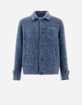 Herno RESORT SHIRT IN FOG WOOL Denim GI00063UR333739121