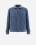 Herno RESORT SHIRT IN FOG WOOL Denim GI00063UR333739121